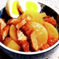 ☆★あんず姫★☆'s cooksnap of when they made ブロックベーコンと大根＆卵の煮物.