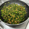 坊主＊'s cooksnap of when they made 大根の葉と挽肉の炒め物☆.