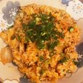 みーちゃんクッキング's cooksnap of when they made おひとりさまの納豆キムチチャーハン.