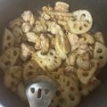 ka_nx's cooksnap of when they made 蓮根、しいたけ、鶏肉の甘酢炒め.