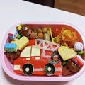 クックTWN2IE☆'s cooksnap of when they made 消防車 キャラ弁.