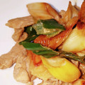 ❋たんぽぽ❋'s cooksnap of when they made 【下味冷凍】豚こまと長ネギの生姜焼き.