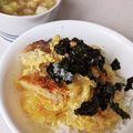 もぐコロくま's cooksnap of when they made 我が家の丼！焼きカツ☆白だしカツ丼.