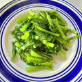 azbjbn's cooksnap of when they made 簡単！春菊の塩炒め　10分.