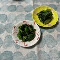 yesmama's cooksnap of when they made ほうれん草とワカメのお浸し.