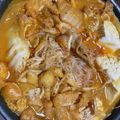クックH86AFM☆'s cooksnap of when they made 簡単なのに本格的！基本の旨辛豚キムチ鍋.