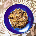 クックIV4GSK☆'s cooksnap of when they made 細切り筍と挽肉としめじの味噌炒め.