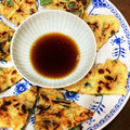 妻はベトナム人's cooksnap of when they made 簡単◎豚こま切れとニラのチヂミ.