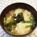 tikariri's cooksnap of when they made ほうれん草とお麩のかき玉みそ汁.