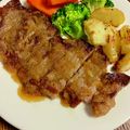☆さぶ☆☆'s cooksnap of when they made ＊和風玉ねぎソースがけ！牛肉ステーキ＊.