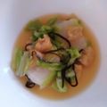 こみく's cooksnap of when they made “餅オレンジ白菜お揚げ塩昆布ごま油和え”.