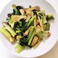 クックABQB4A☆'s cooksnap of when they made ちぢみ雪菜と油揚げの簡単煮物.