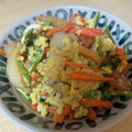 hitominime's cooksnap of when they made カブの葉とさつま揚げの卵とじ.