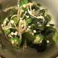 ミルクボール's cooksnap of when they made おくらとわかめとえのきの中華サラダ.