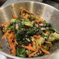 U_Uumi☆'s cooksnap of when they made ブロッコリーとほうれん草のゴマ塩昆布和え.