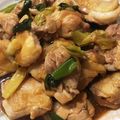 huu_ka's cooksnap of when they made 鶏もも肉と長ねぎの焼き鳥。串なし。.