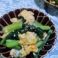 かおりかざり's cooksnap of when they made 小松菜と卵のポン酢炒め.