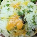 ゆけり３兄弟's cooksnap of when they made 大葉塩昆布チーズのおにぎり.