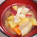 みき☆ハチ's cooksnap of when they made ＊美味しい＊基本のさつま汁＊.