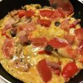 かずくん☆'s cooksnap of when they made 完熟トマトとしめじのオープンオムレツ.