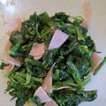 のの。's cooksnap of when they made 簡単♬ほうれん草とハムのごまマヨサラダ♪.