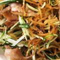 wancoman's cooksnap of when they made 水菜焼きそば　賛否両論レシピやってみた.