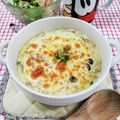 在宅勤務のおじさん's cooksnap of when they made 豆腐でヘルシー♡簡単豆腐グラタン♡.
