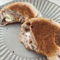 nana310's cooksnap of when they made くるみとクリームチーズの平焼きパン♪.