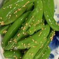 emifumi's cooksnap of when they made スナップエンドウのナムル.