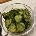 天ちゃん（＾＿＾）'s cooksnap of when they made 切りこんぶときゅうりの酢の物.