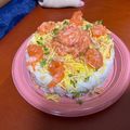 ぬクッキング♡'s cooksnap of when they made ひなまつり♡誕生日♡簡単ちらし寿司ケーキ.