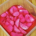 た～ちん＊'s cooksnap of when they made 赤い大根で簡単漬物.