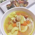 ちょちょこ✫'s cooksnap of when they made コロコロ野菜とウインナーのカレースープ.