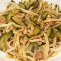 ママメイン！時々子供's cooksnap of when they made 簡単☆もやしときゅうりのツナナムル.