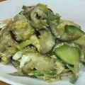 あほりん's cooksnap of when they made 茄子・にんにく・ねぎの塩こんぶチャンプル.