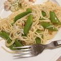 みるくクロワッサン's cooksnap of when they made スナップエンドウとしらすのパスタ.