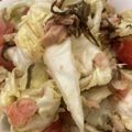 ぼくのごはん's cooksnap of when they made キャベツとトマトと沢庵の和サラダ.