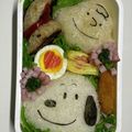 しみはっち's cooksnap of when they made キャラ弁☆スヌーピーとチャーリーブラウン.