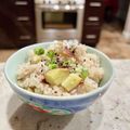 Superlittleboo's cooksnap of when they made 塩昆布だけ！さつまいもごはん.