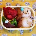 hime's cooksnap of when they made 幼稚園年少　雪だるま　お弁当.