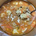 HomaRuu's cooksnap of when they made 豆板醤で！辛さ控えめ『味噌チゲスープ』.