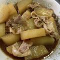 クックUSO9A6☆'s cooksnap of when they made 炊飯器で簡単！焼肉のタレde豚バラ大根.