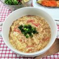 在宅勤務のおじさん's cooksnap of when they made 疲れた胃に！カニカマで蟹玉雑炊.