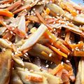お塩と砂糖's cooksnap of when they made バルサミコできんぴらごぼう.
