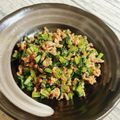 yukarin222's cooksnap of when they made 大根葉が手に入ったら♡大根葉と豚そぼろ.