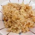 なーなちゃん's cooksnap of when they made お母さんの醤油ご飯(茶飯).