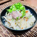 料理男子部🍻's cooksnap of when they made きのこと豚肉の炊き込みご飯.
