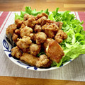 FGO☆'s cooksnap of when they made 揚げ焼き1度揚げでザックザク！鶏の唐揚げ.