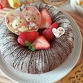 nagachan❀'s cooksnap of when they made ♥ハートのココアケーキ♥.