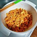 お好み焼き名人's cooksnap of when they made レンジで4分！簡単にんじんしりしり.